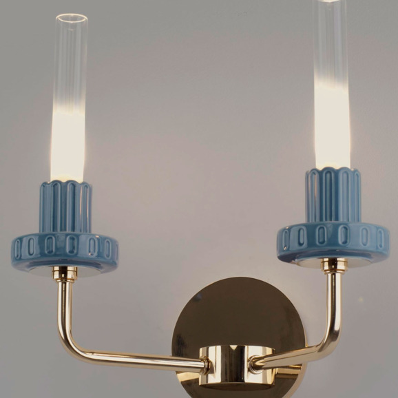 Бра светодиодное Луч 2 Ательери, синий - фото 6