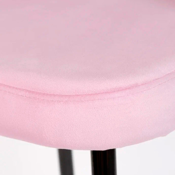 Стул Пиннате, барный, сиреневый, черный, велюр - фото 9