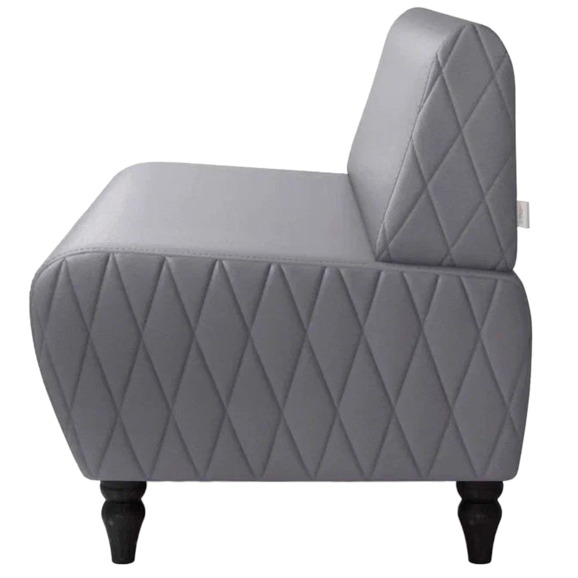 Диван Лотик, экокожа, серый - фото 4