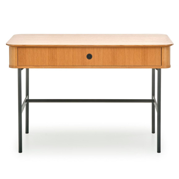 Стол письменный Trunk, дуб натуральный, черный - фото 2