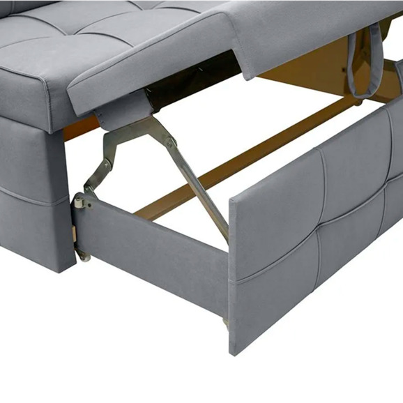 Угловой диван для кухни Атлант Плюс, серый, правый Угловой диван для кухни Атлант Плюс, серый, правый - фото 5