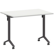 Фотография товара Стол мобильный складной белый, антрацит, 22 мм, 100*70 от компании ChiedoCover.