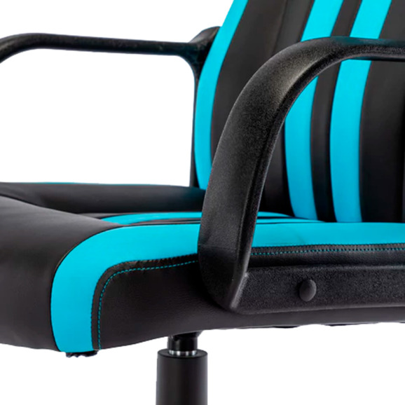 Кресло компьютерное Cartel, черный, голубой - фото 8
