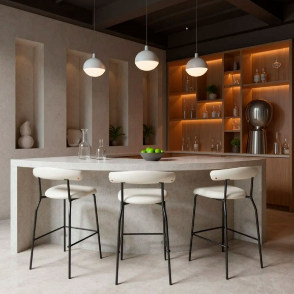 Стул барный Клив, бежевый - фото 4