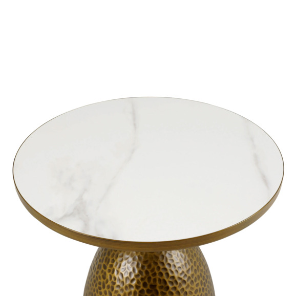 Столик журнальный Macos mid, золотой, белый - фото 4