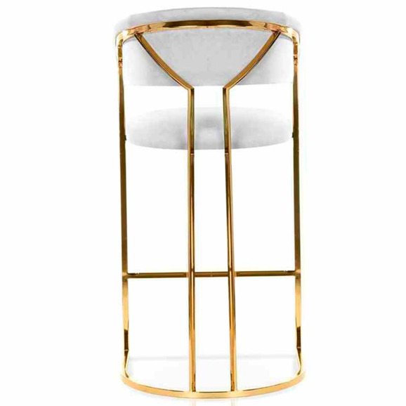 Стул барный Equinox, серый, золотой Стул барный Equinox, серый, золотой - фото 4