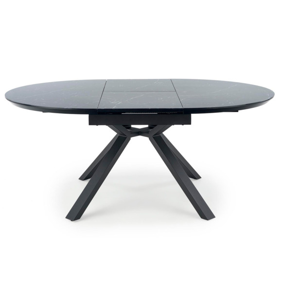 Стол раскладной Chord, черный мрамор, ножки черные - фото 3