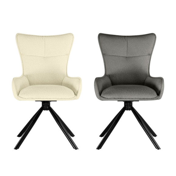 Стул на металлокаркасе Chicago cream / black Стул на металлокаркасе Chicago cream / black - фото 8