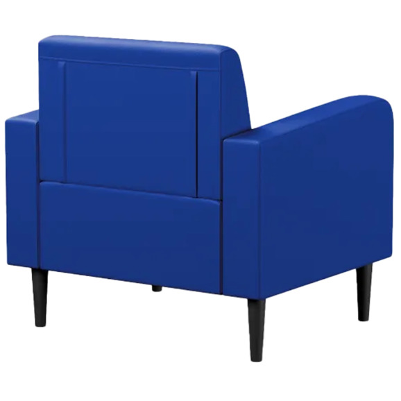 Кресло Папилла, экокожа, синий Кресло Папилла, экокожа, синий - фото 3