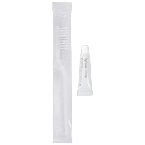 Зубной набор HOTEL, зубная щётка + зубная паста 5 г - фото 2