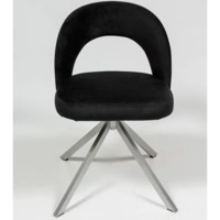 Фотография товара Стул Пиннате, пирамида, черный, серебро, велюр от компании ChiedoCover.