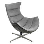 Фотография товара Кресло Lobster chair, серый, искусственная замша от компании ChiedoCover.