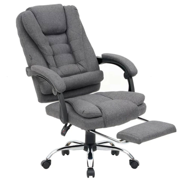 Кресло офисное с функцией вибромассажа Datum, серый - фото 8