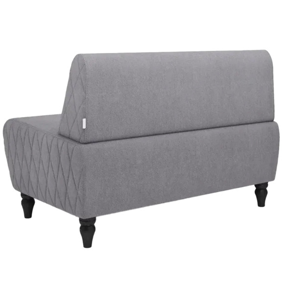 Диван Лотик, велюр, светло-серый - фото 3