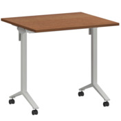 Фотография товара Стол мобильный складной орех, белый, 22 мм, 80*70 от компании ChiedoCover.