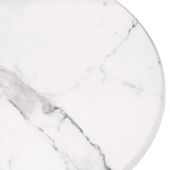 Тулип 90х73 мрамор белый / белый Тулип 90х73 мрамор белый / белый - фото 4