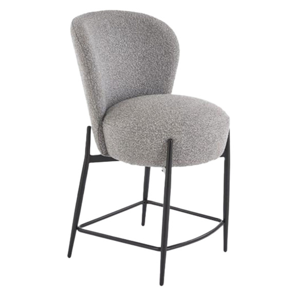 Стул барный Aquifer, серый, черный - фото 1