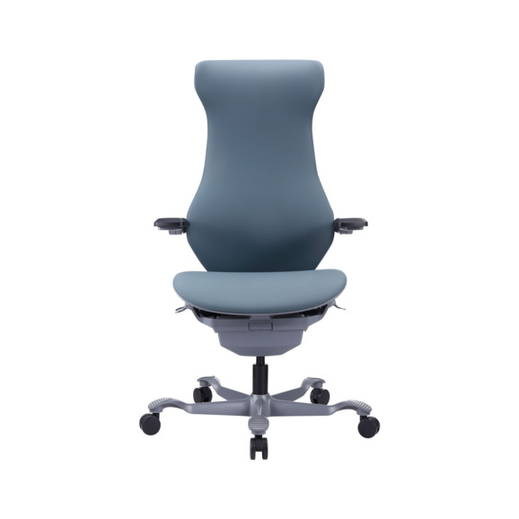 Эргономичное кресло Atom Grey, экокожа, серый - фото 2