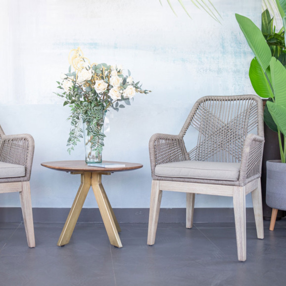 Кресло деревянное плетеное Белль - фото 3