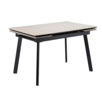 Фотография товара Керамический стол Норман 140(200)х80 carmen light grey / черный от компании ChiedoCover.