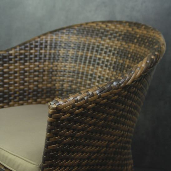 Кресло садовое Лугано, мокка, с подушкой - фото 3