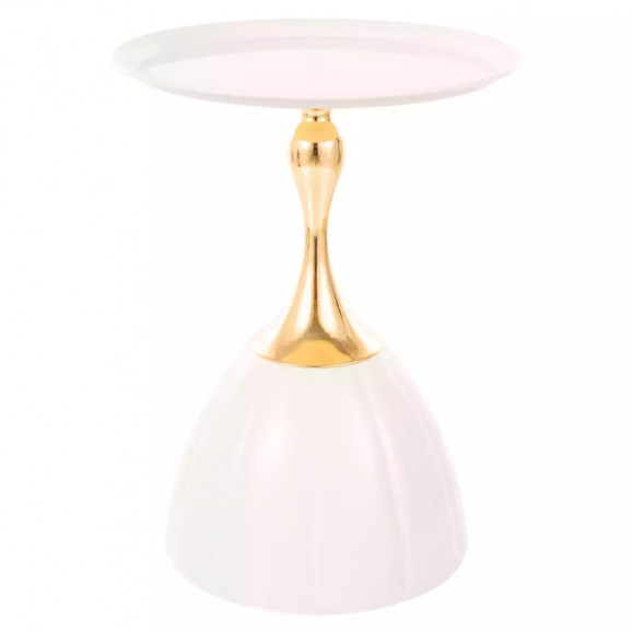 Стол журнальный Diminuendo, белый, золотой - фото 1