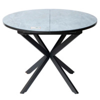 Фотография Обеденный стол Plot, серый, мрамор Фотография товара Обеденный стол Plot, серый, мрамор от компании ChiedoCover.