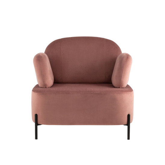Кресло Кэнди велюр пыльно-розовый - фото 2