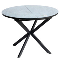 Фотография Обеденный стол Plot, серый, мрамор от производителя ChiedoCover, картинка продукции, реальное фото товара Настоящее фото товара Обеденный стол Plot, серый, мрамор, произведённого компанией ChiedoCover