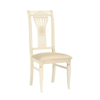 Фотография Деревянный стул Roy слоновая кость / золото патина от производителя ChiedoCover, картинка продукции, реальное фото товара Настоящее фото товара Деревянный стул Roy слоновая кость / золото патина, произведённого компанией ChiedoCover