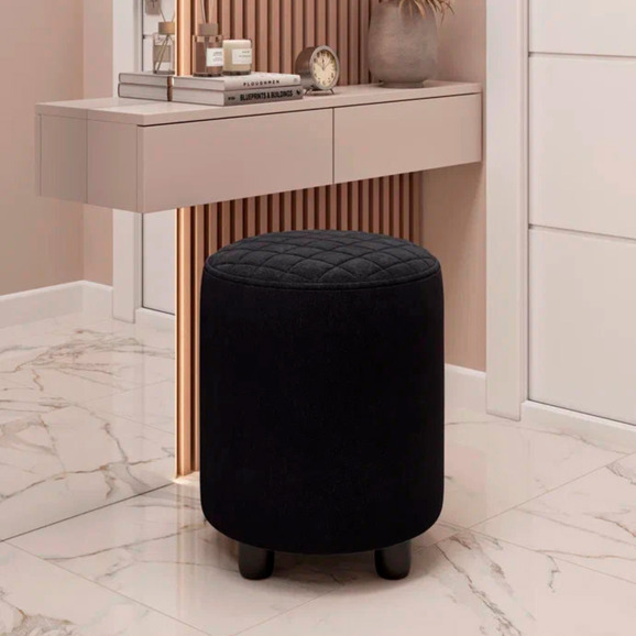 Пуф Тепал, велюр, черный - фото 5