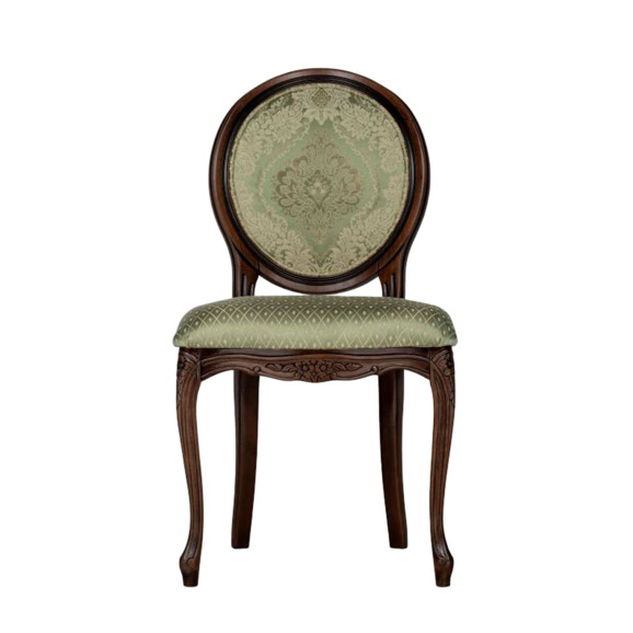 Деревянный стул Инои ткань soprano nefrit / ромб / миланский орех старение - фото 2
