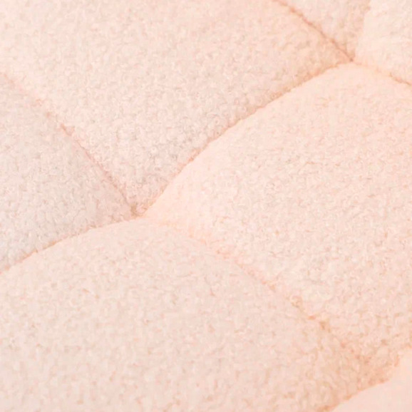 Стул Мускус, металл круглый профиль, букле, бежевый, белый - фото 4