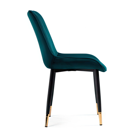 Стул Seda 1 green / gold / black - фото 3