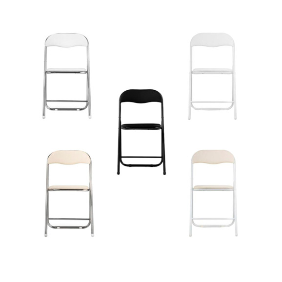 Стул на металлокаркасе Fold 1 складной white / chrome Стул на металлокаркасе Fold 1 складной white / chrome - фото 8