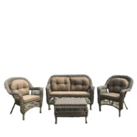 Настоящее фото товара Комплект мебели Анкапалле, коричневый, произведённого компанией ChiedoCover