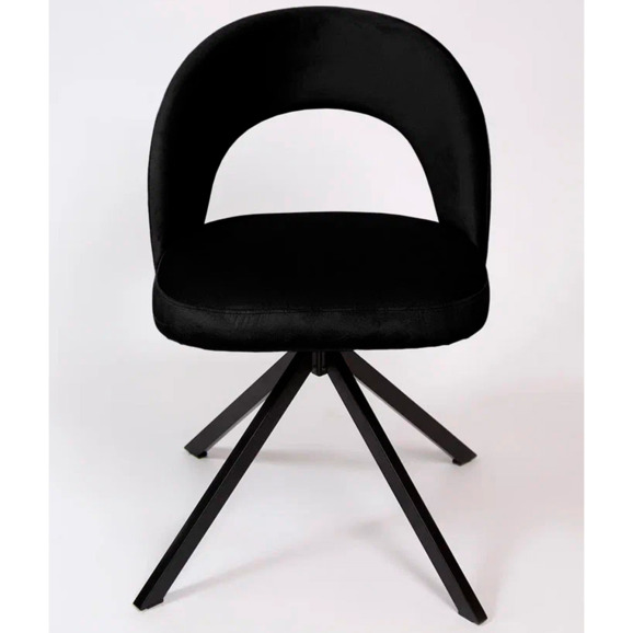 Стул Пиннате, пирамида, поворотный, черный, велюр - фото 2