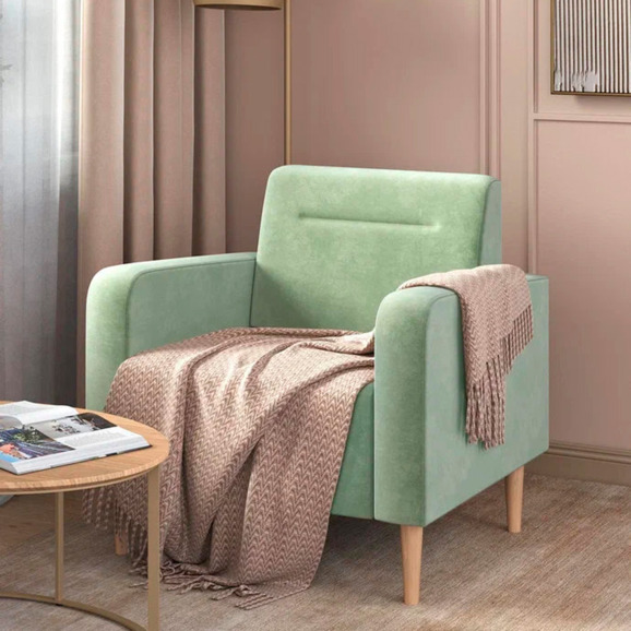 Кресло Папилла, велюр, оливковый - фото 5