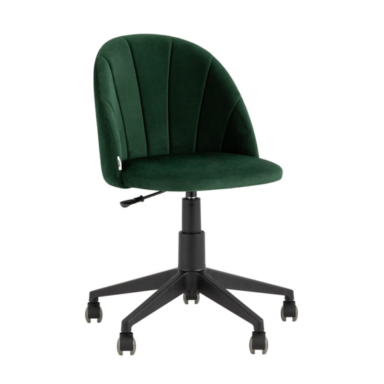 Кресло компьютерное Логан велюр зелёный - фото 1