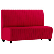 Фотография товара Диван Страйп, велюр veluto lux 38, опоры дерево, морилка черная от компании ChiedoCover.