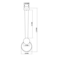Светодиодный подвесной светильник V5021-1PL Store