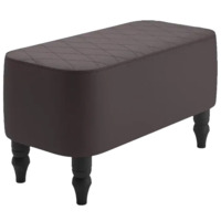 Настоящее фото товара Банкетка Лотик, экокожа, коричневый, произведённого компанией ChiedoCover