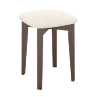 Фотография Табурет Серена-1, темный ясень, букле вайт от производителя ChiedoCover, картинка продукции, реальное фото товара Настоящее фото товара Табурет Серена-1, темный ясень, букле вайт, произведённого компанией ChiedoCover