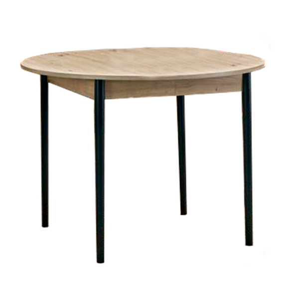 Стол обеденный Decimal, дуб артизан, черный - фото 1