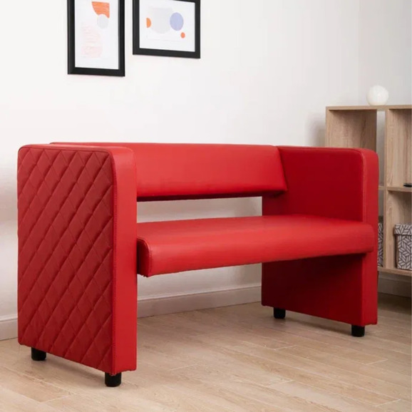 Диван Тепал, экокожа, красный - фото 5