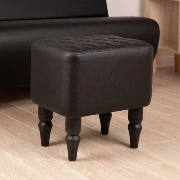 Пуф Лотик, экокожа, черный - фото 4