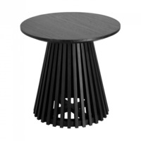 Настоящее фото товара Журнальный столик Ле-Ман Ø50 черный, произведённого компанией ChiedoCover