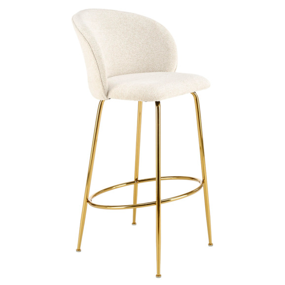 Стул барный Fracture, кремовый, золото - фото 1