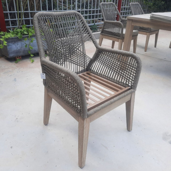 Кресло деревянное плетеное Белль - фото 6