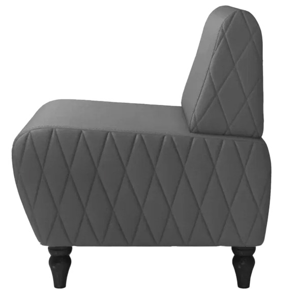 Кресло Лотик экокожа, серый - фото 4